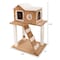 Pet Adobe 3-tier 34.5-inch Cat Tree Multilevel Tower with Scratching Posts, Ladder and Toys for Cats/Kittens 599663DNS - alternate 2